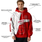 customized nc state wolfpack abstract shape red hoodie best selling