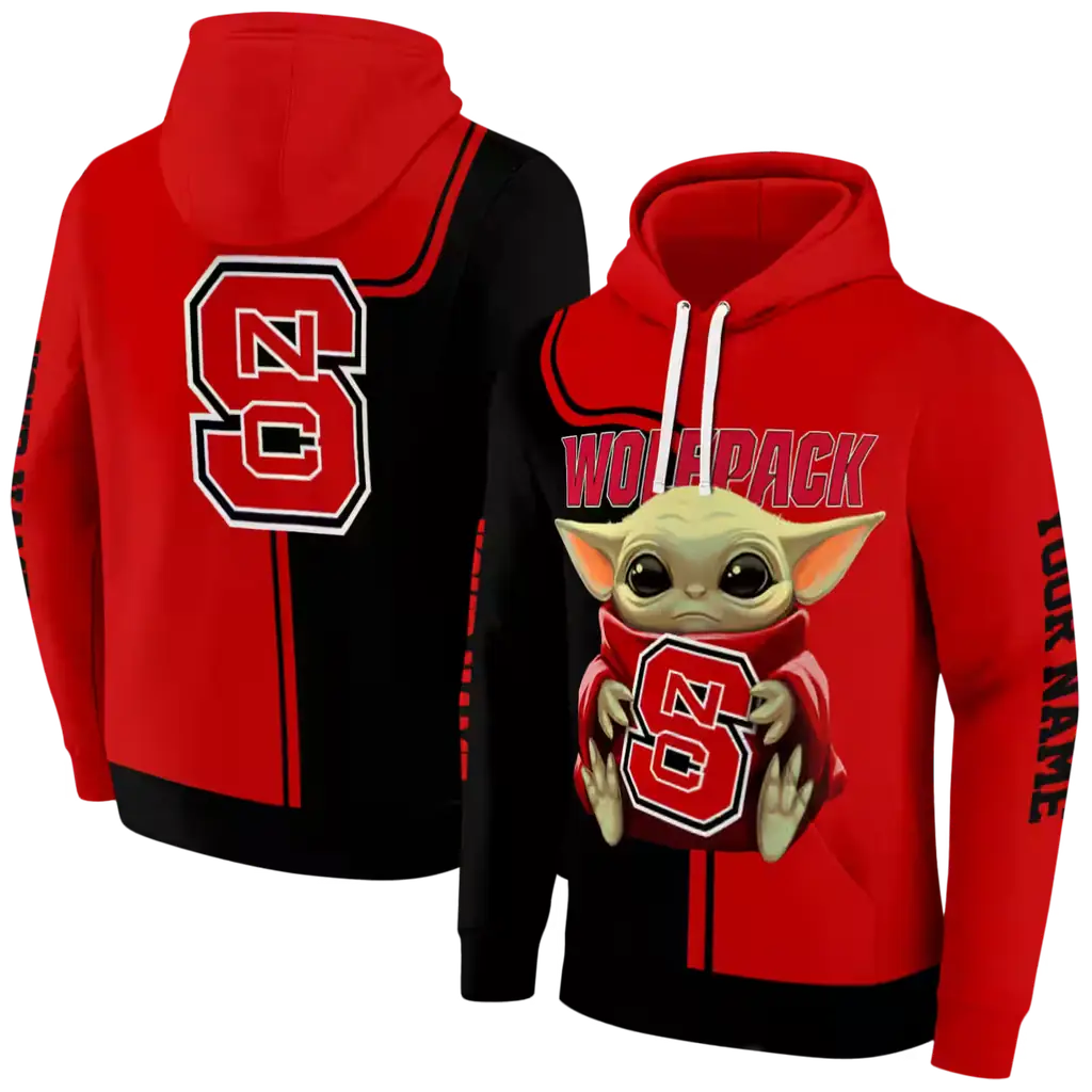 customized nc state wolfpack baby yoda red black hoodie fashion forward customized nc state wolfpack baby yoda red black hoodie fashion forward