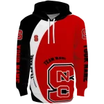 customized nc state wolfpack minimalist design red black hoodie best selling