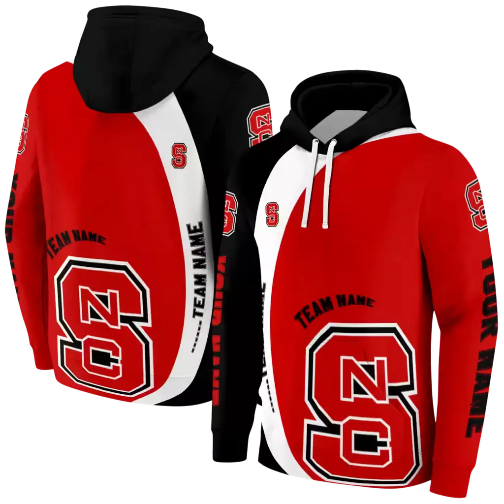 customized nc state wolfpack minimalist design red black hoodie fashion forward customized nc state wolfpack minimalist design red black hoodie fashion forward