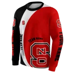 customized nc state wolfpack minimalist design red black hoodie best selling