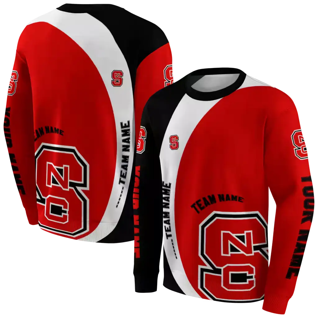 customized nc state wolfpack minimalist design red black hoodie premium grade customized nc state wolfpack minimalist design red black hoodie premium grade