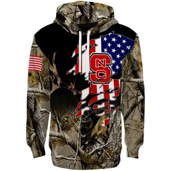 customized nc state wolfpack tree camo hoodie best selling