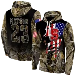 customized nc state wolfpack tree camo hoodie best selling