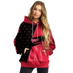 customized nebraska cornhuskers abstract shape red hoodie best selling