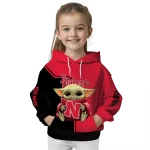 customized nebraska cornhuskers baby yoda red black hoodie best selling