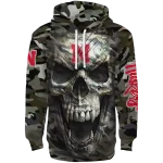 customized nebraska cornhuskers camo skull hoodie best selling