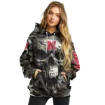 customized nebraska cornhuskers camo skull hoodie best selling