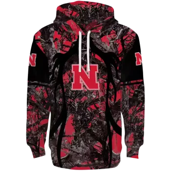 customized nebraska cornhuskers hunting theme red black hoodie best selling