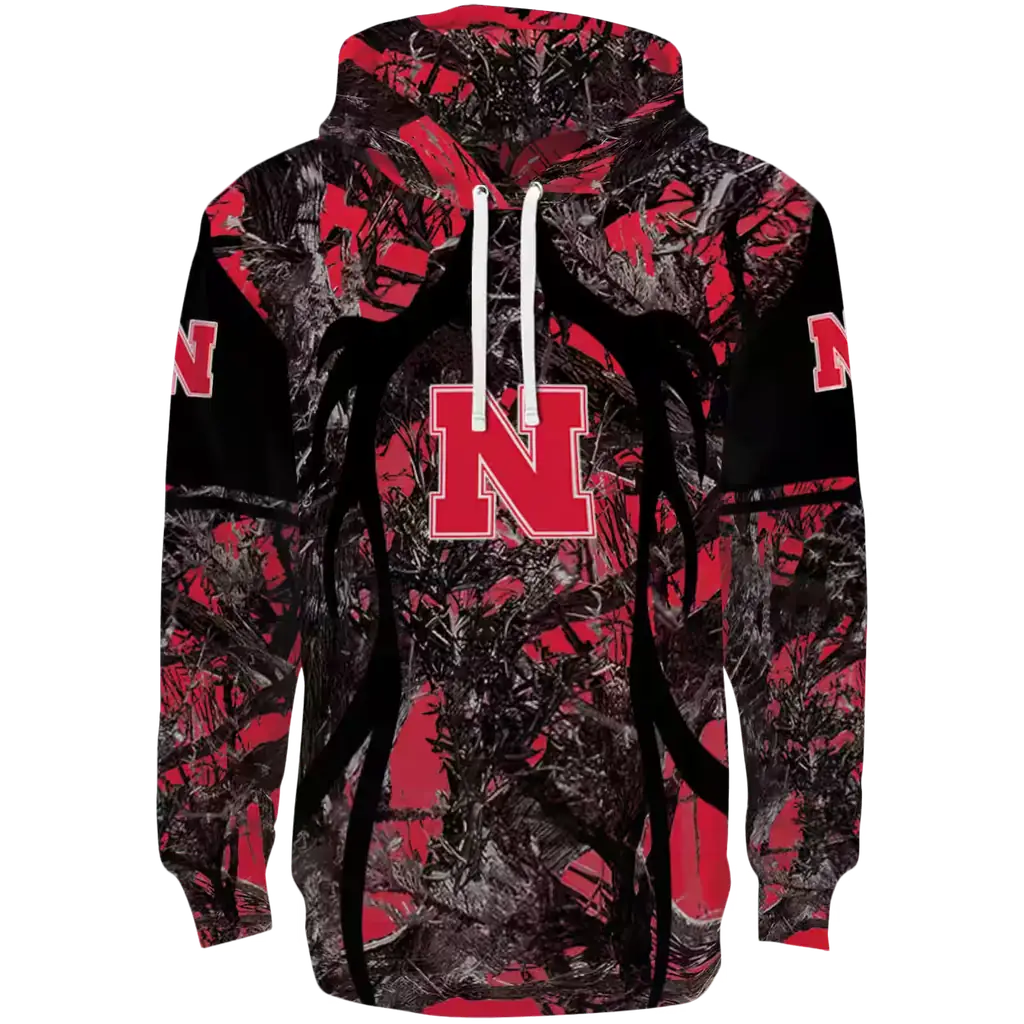 customized nebraska cornhuskers hunting theme red black hoodie best selling customized nebraska cornhuskers hunting theme red black hoodie best selling