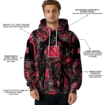 customized nebraska cornhuskers hunting theme red black hoodie best selling