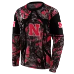 customized nebraska cornhuskers hunting theme red black hoodie best selling