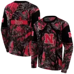 customized nebraska cornhuskers hunting theme red black hoodie best selling