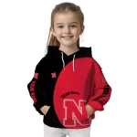 customized nebraska cornhuskers minimalist design red black hoodie best selling