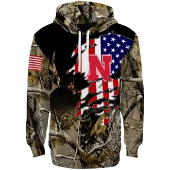 customized nebraska cornhuskers tree camo hoodie best selling