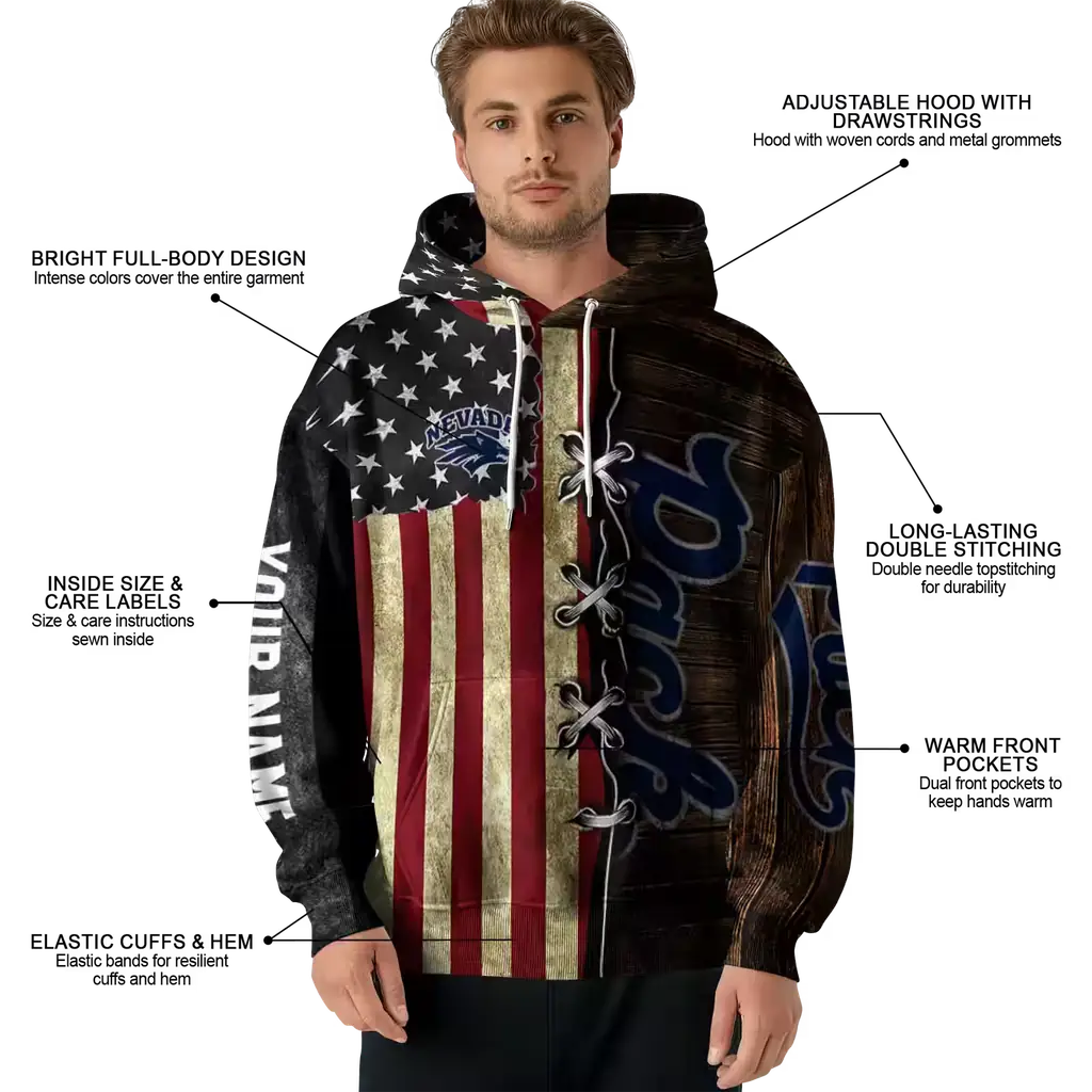 customized nevada wolf pack american pride hoodie latest model customized nevada wolf pack american pride hoodie latest model