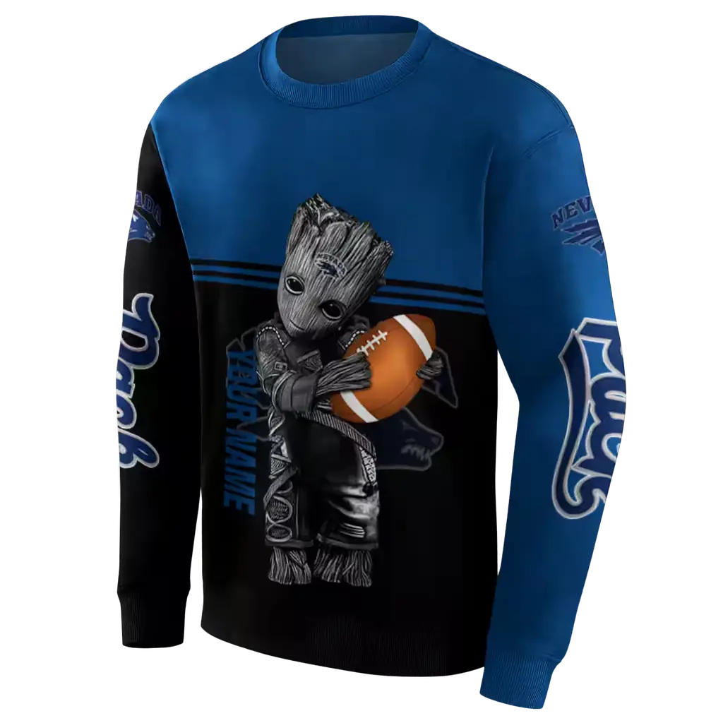 customized nevada wolf pack baby groot blue black hoodie new arrival customized nevada wolf pack baby groot blue black hoodie new arrival