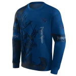 customized nevada wolf pack deer silhouette blue hoodie best selling