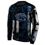 customized nevada wolf pack distressed flag blue black hoodie best selling