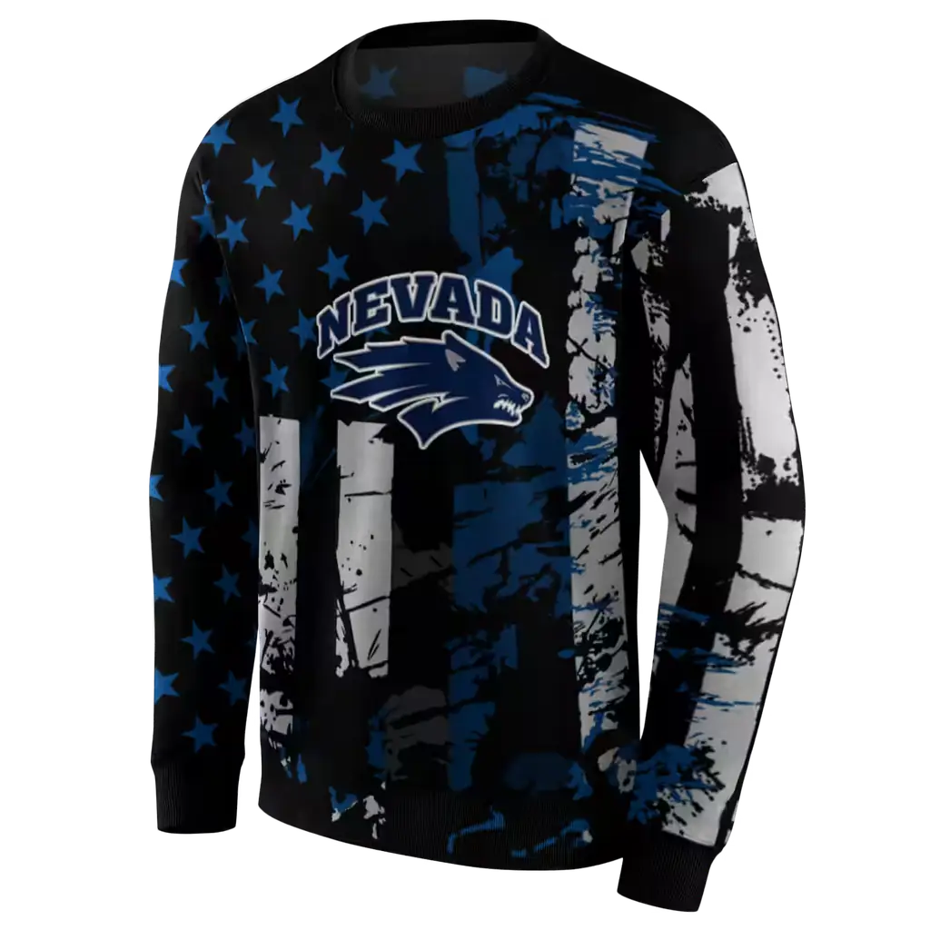 customized nevada wolf pack distressed flag blue black hoodie new arrival customized nevada wolf pack distressed flag blue black hoodie new arrival