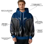 customized nevada wolf pack flame design blue hoodie best selling