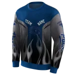 customized nevada wolf pack flame design blue hoodie best selling
