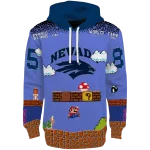 customized nevada wolf pack mario blue black hoodie best selling