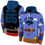 customized nevada wolf pack mario blue black hoodie best selling