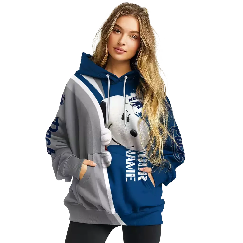 customized nevada wolf pack peeking snoopy blue hoodie high quality customized nevada wolf pack peeking snoopy blue hoodie high quality