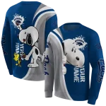customized nevada wolf pack peeking snoopy blue hoodie best selling