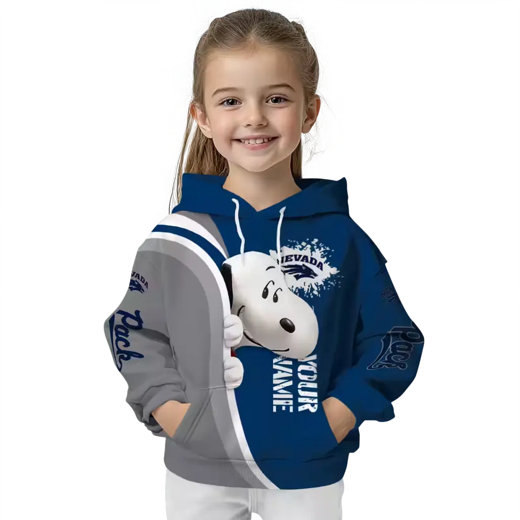 customized nevada wolf pack peeking snoopy blue hoodie top rated customized nevada wolf pack peeking snoopy blue hoodie top rated