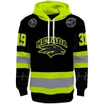 customized nevada wolf pack safety motif black neon green hoodie best selling