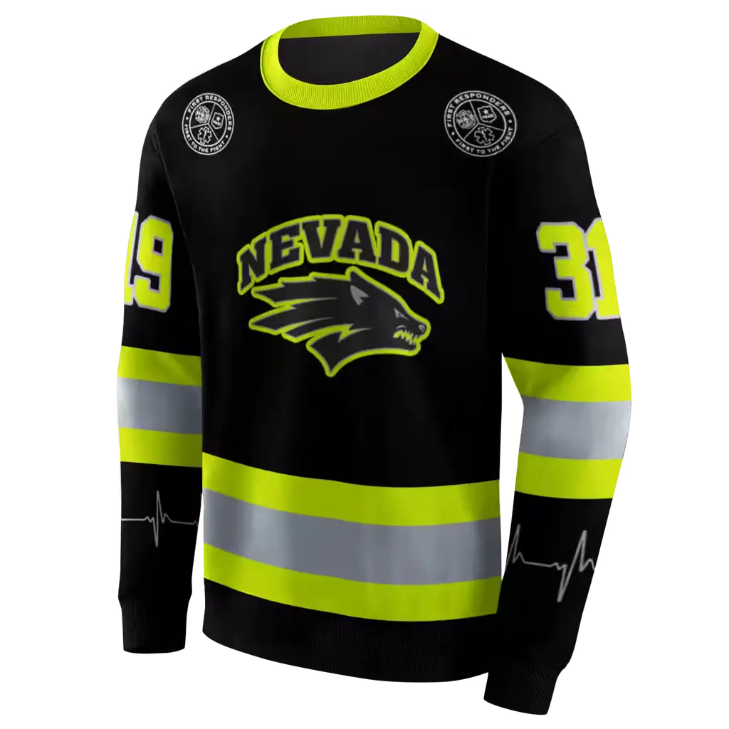 customized nevada wolf pack safety motif black neon green hoodie new arrival customized nevada wolf pack safety motif black neon green hoodie new arrival