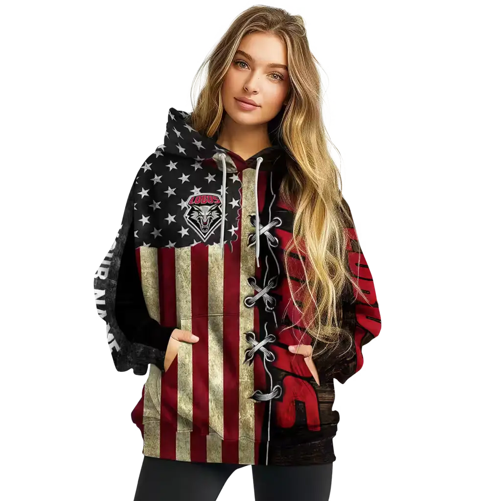 customized new mexico lobos american pride hoodie high quality customized new mexico lobos american pride hoodie high quality