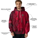 customized new mexico lobos deer silhouette red hoodie best selling