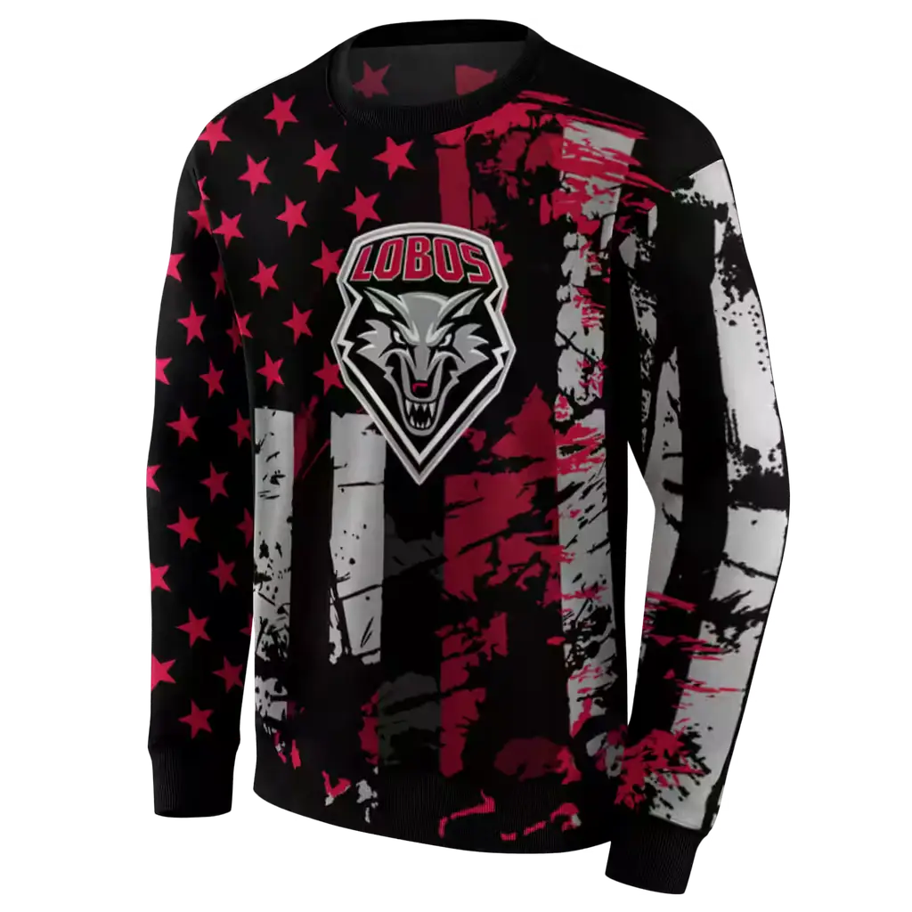 customized new mexico lobos distressed flag red black hoodie new arrival customized new mexico lobos distressed flag red black hoodie new arrival