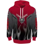 customized new mexico lobos flame design red hoodie best selling