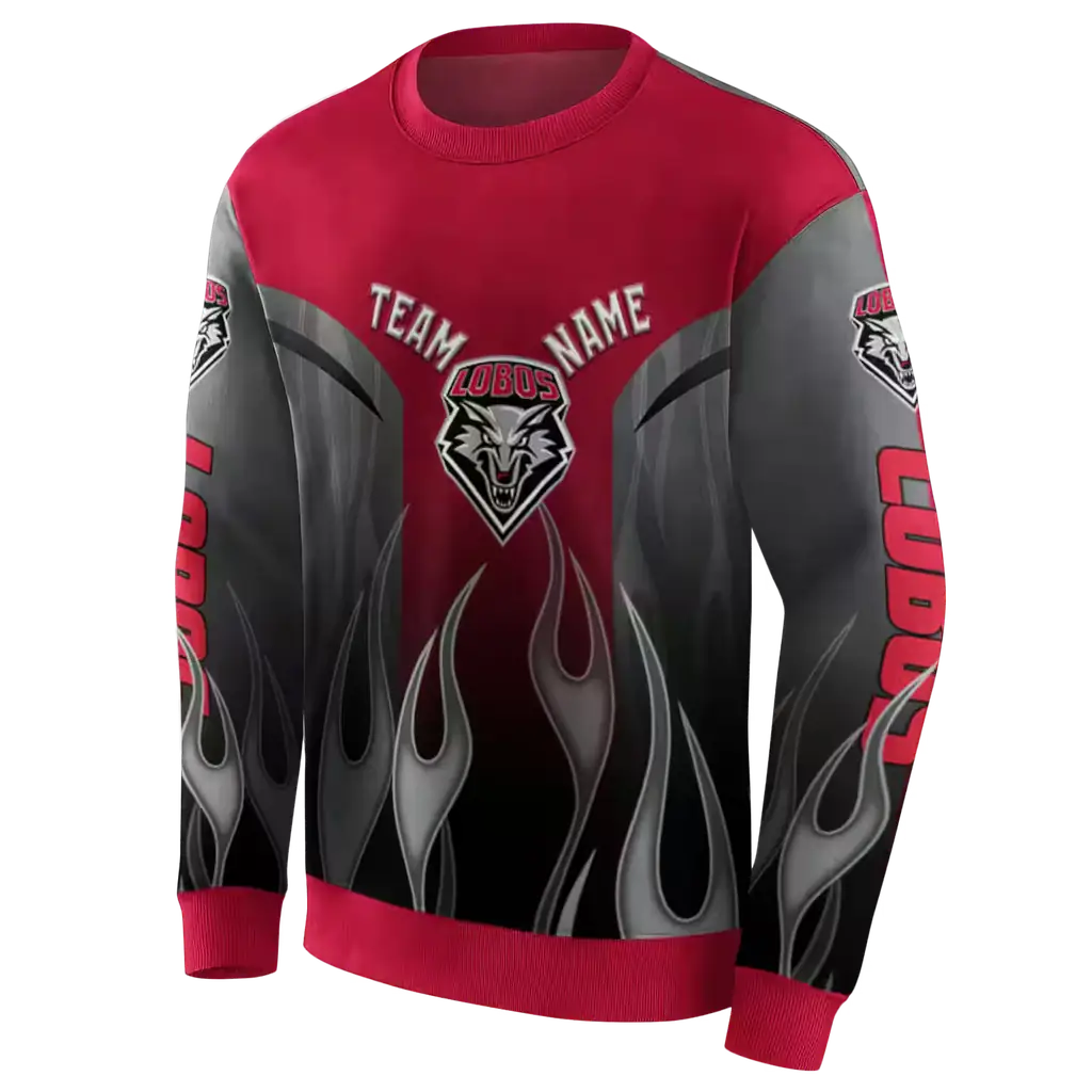 customized new mexico lobos flame design red hoodie new arrival customized new mexico lobos flame design red hoodie new arrival