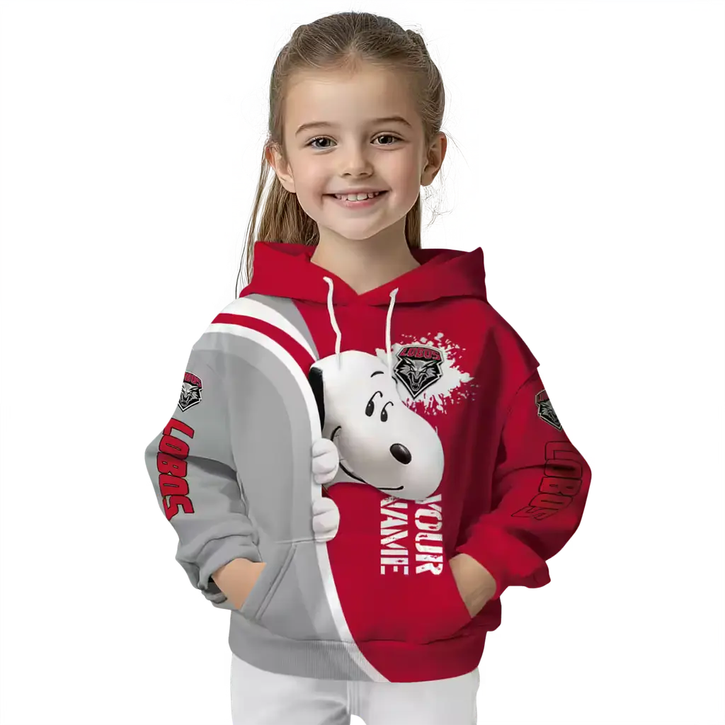customized new mexico lobos peeking snoopy red hoodie top rated customized new mexico lobos peeking snoopy red hoodie top rated