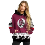 customized new mexico state aggies grateful vibes crimson hoodie best selling
