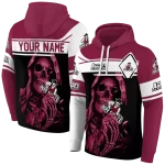 customized new mexico state aggies grim reaper crimson black hoodie best selling