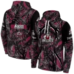 customized new mexico state aggies hunting theme crimson black hoodie best selling