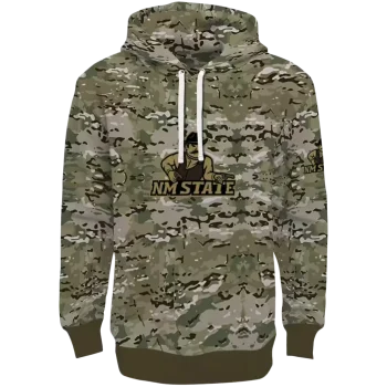 customized new mexico state aggies military style hoodie best selling