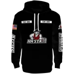 customized new mexico state aggies punisher skull black hoodie best selling