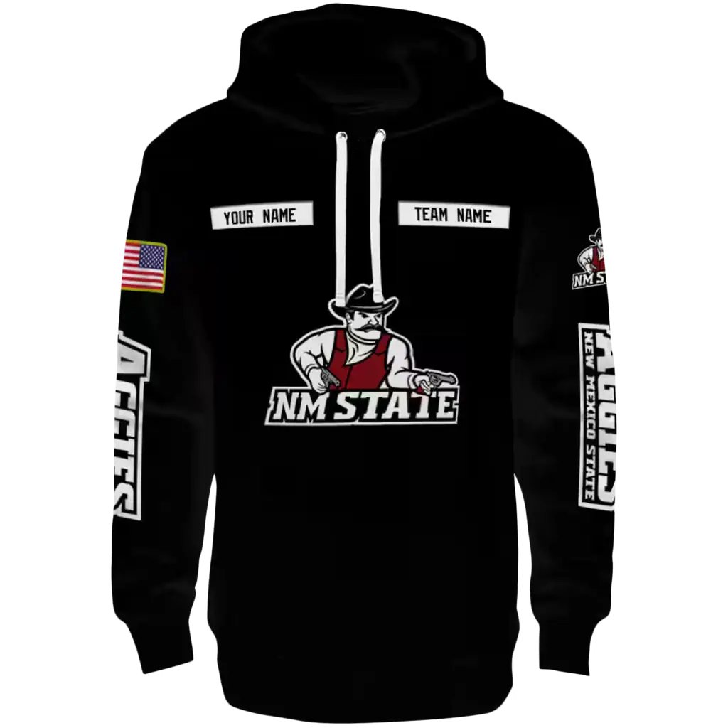 customized new mexico state aggies punisher skull black hoodie best selling customized new mexico state aggies punisher skull black hoodie best selling