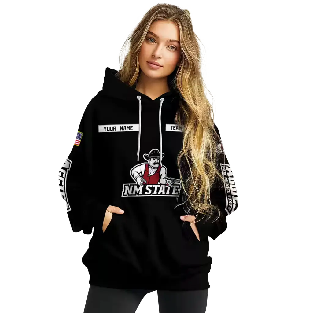 customized new mexico state aggies punisher skull black hoodie high quality customized new mexico state aggies punisher skull black hoodie high quality