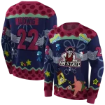 customized new mexico state aggies spongebob patrick star crimson navy hoodie best selling