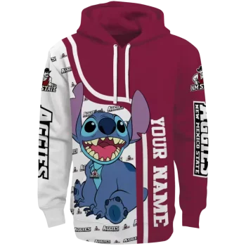 customized new mexico state aggies stitch crimson hoodie best selling