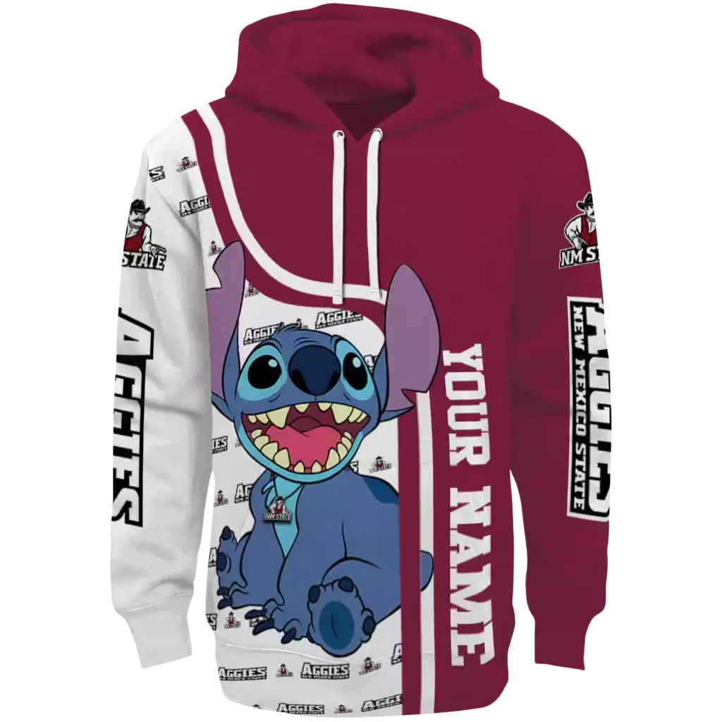 customized new mexico state aggies stitch crimson hoodie best selling customized new mexico state aggies stitch crimson hoodie best selling