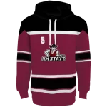 customized new mexico state aggies striped pattern crimson hoodie best selling